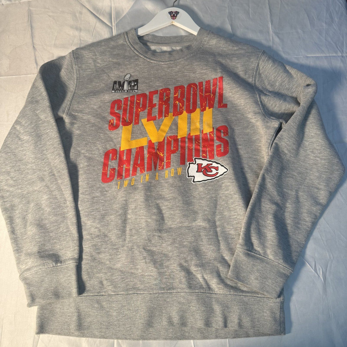Fanatics Kansas City Chiefs Super Bowl LVIII Champions Crewneck Sweatshirt Sz M