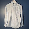 Brunello Cucinelli Basic Fit Oxford Dress Shirt Light Blue Sz XS Italy AS IS