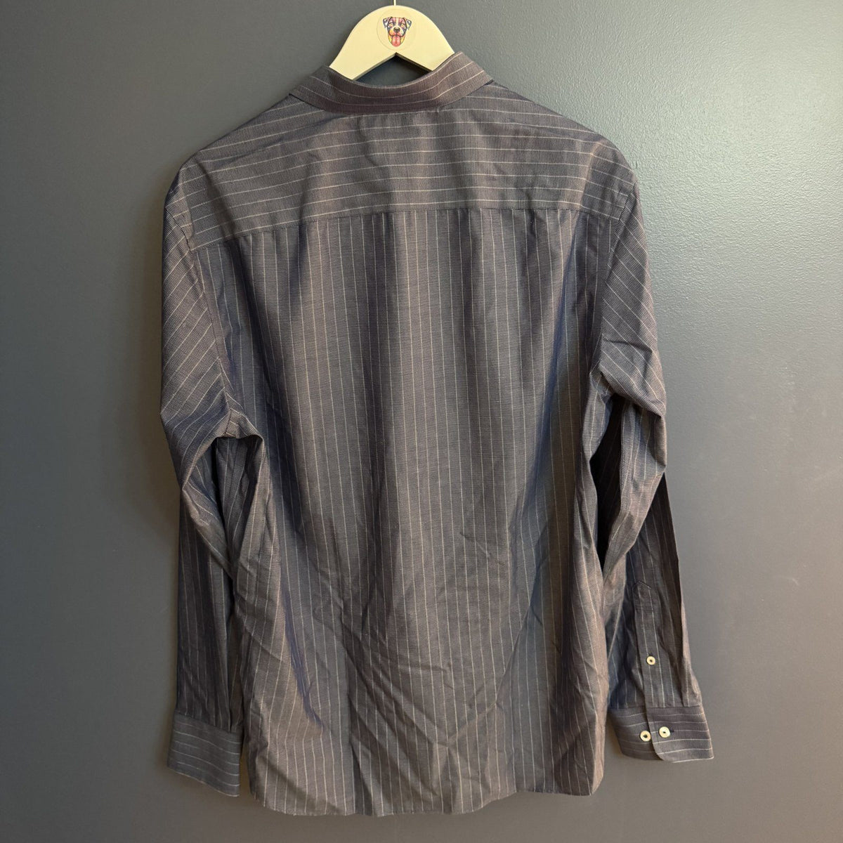 UNTUCKit Gifford WF Navy Pinstripe Slim Fit Shirt Size XL NWT 2021 Season