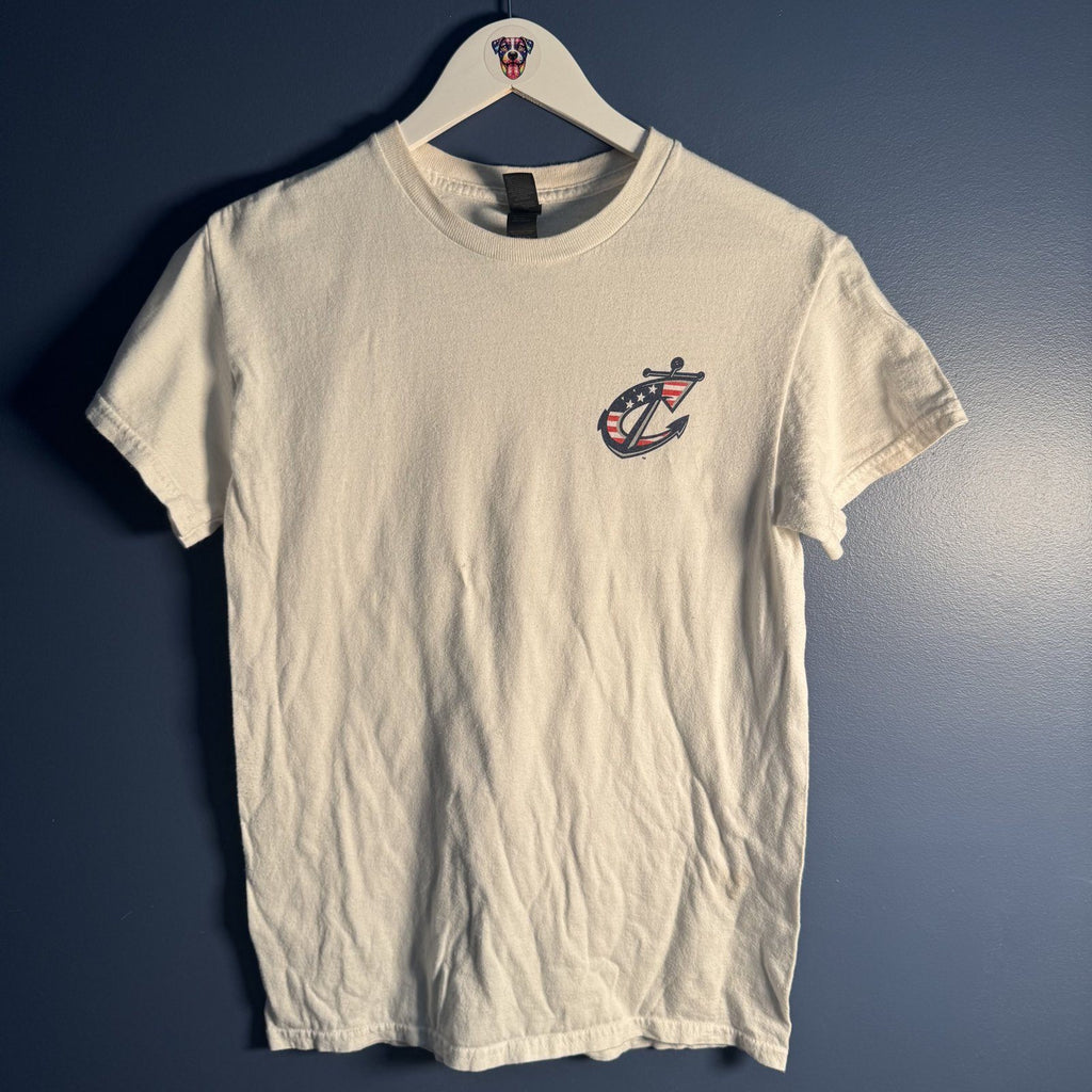 Columbus Clippers, America's Game, Gildan Cotton Graphic T-Shirt White Sz S