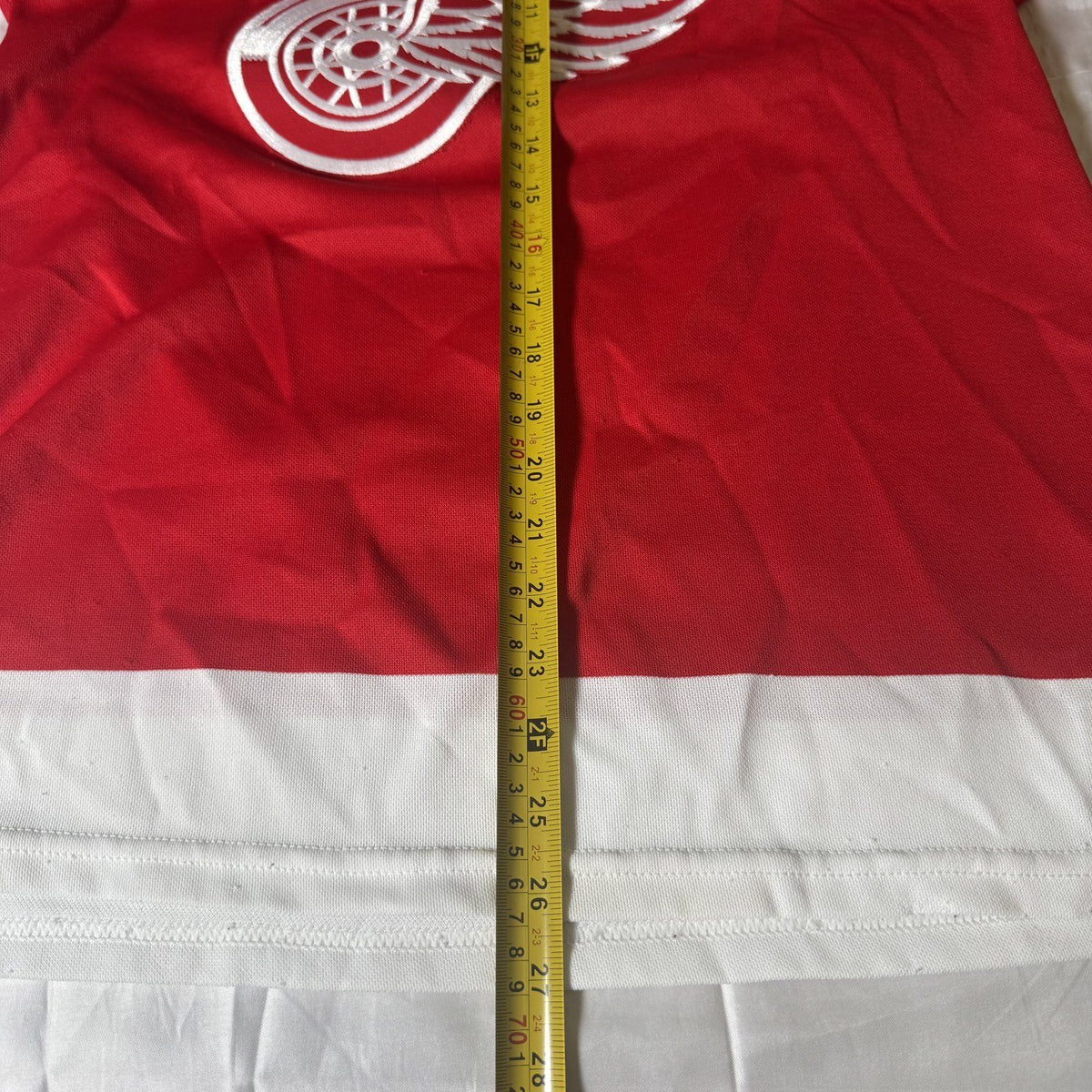 Vintage 90s Bauer Detroit Red Wings NHL Hockey Jersey Made In Canada Sz S
