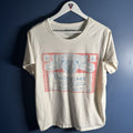 Budweiser Genuine Lager Vintage Style Graphic Tee Cream Womens Size L