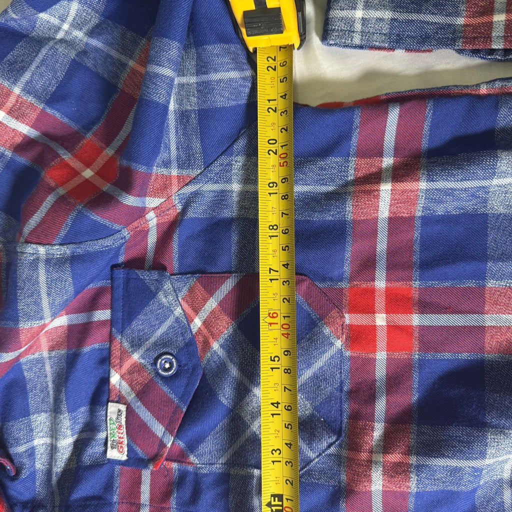 Dixxon Flannel Co Red Green Show Plaid Shirt Blue Red Size M Possum Brotherhood