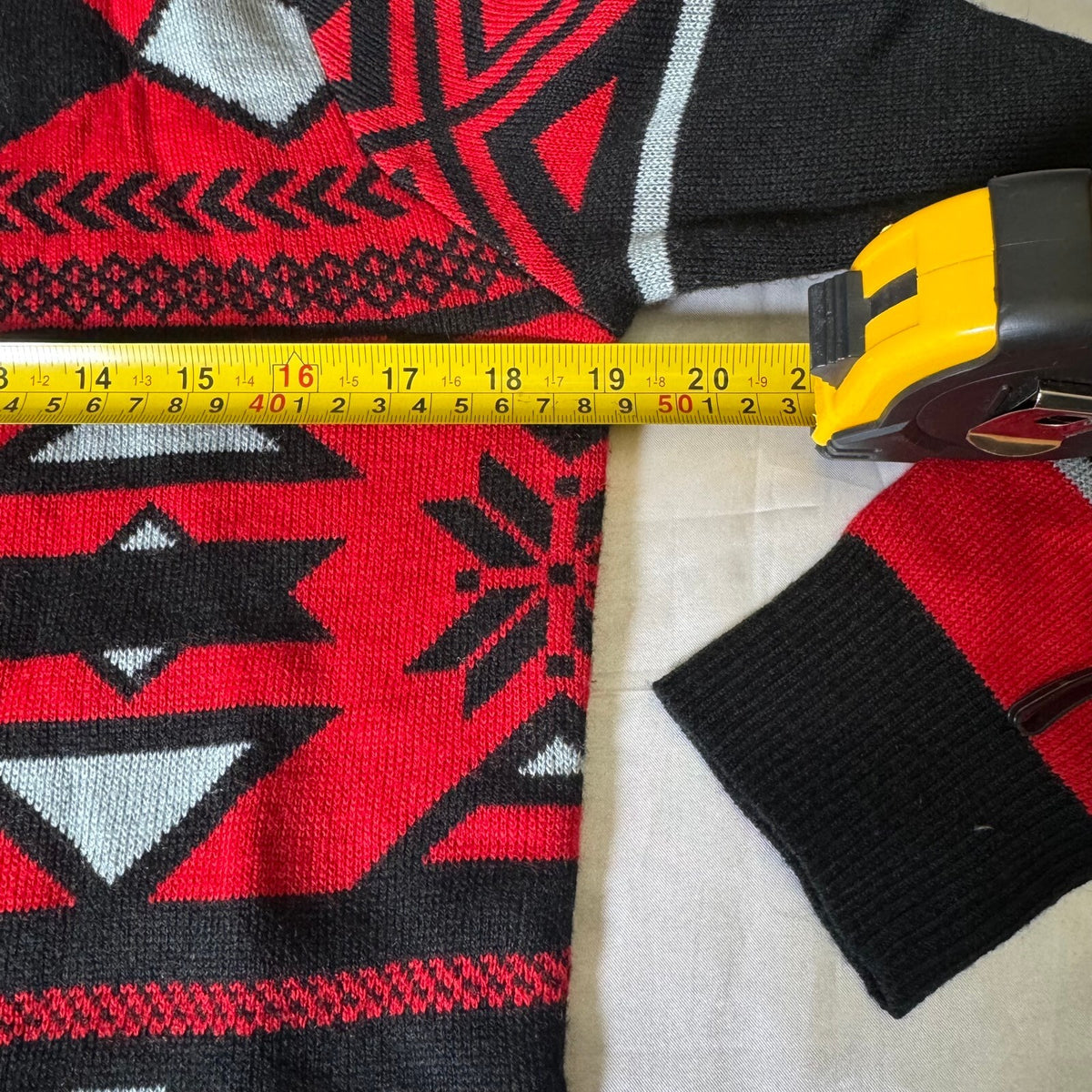 FOCO Toronto Raptors Ugly Christmas Sweater NBA Red Black Knit Size S