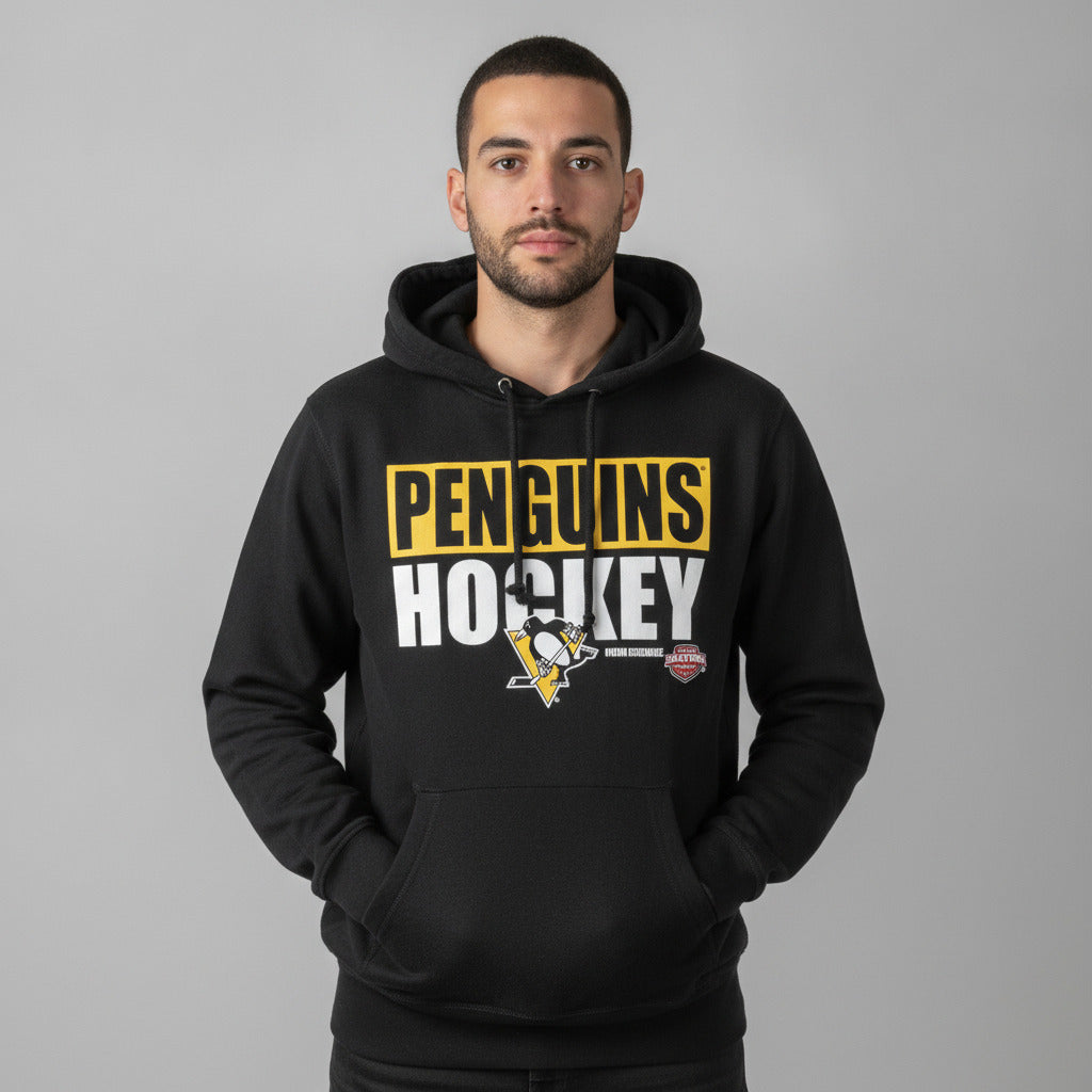 47 Brand Pittsburgh Penguins NHL Hockey Pullover Hoodie Sz L